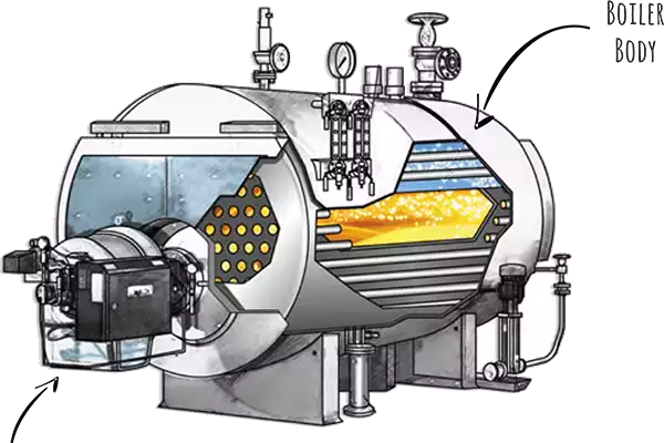 oil boiler diagram